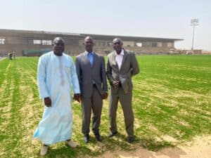 (Tout en images) Piste d'athlétisme dans l'annexe du stade Abdoulaye Wade : Une délégation de la FSA en visite sur le chantier - wiwsport
