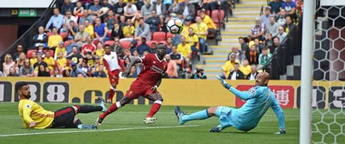 But de Sadio Mané : Liverpool débute par un nul contre Watford (3-3) - wiwsport Sadio42 une