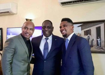 Macky Sall avec Diouf et Eto&rsquo;o à l&rsquo;investiture de George Weah