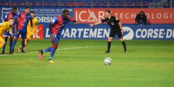 But de Ibrahima Toure : GFC Ajaccio - Brest (1-1) - wiwsport