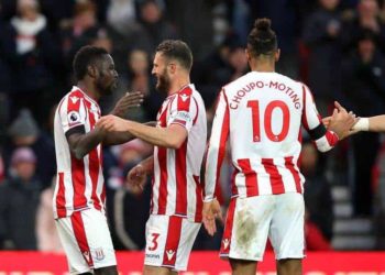 But de Mame Biram Diouf : Stoke City - Huddersfield Town (2-0) - wiwsport