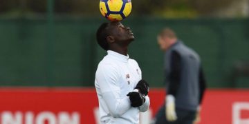 Sadio Mané heureux à l'entrainement