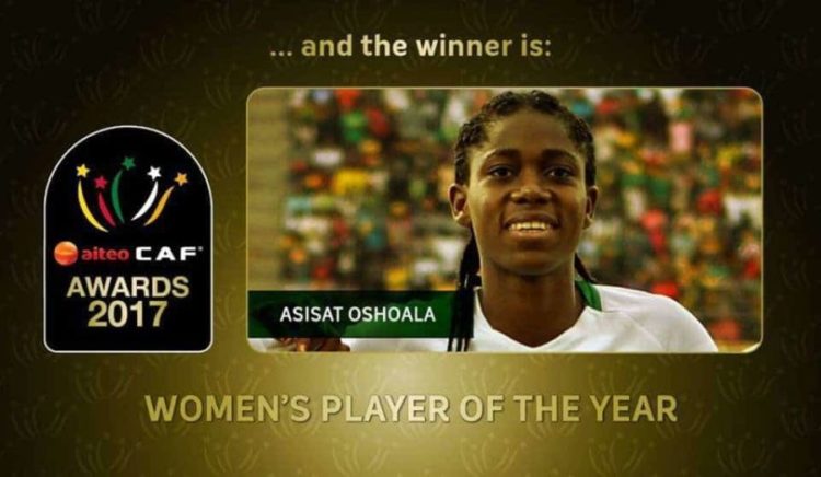 CAF Awards 2017: La Nigériane Asisat Oshoala élue joueuse de l’année - wiwsport CAF Awards 2017: La Nigériane Asisat Oshoala élue joueuse de l’année - wiwsport