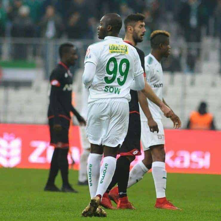 Turquie: Moussa Sow a fait ses débuts avec Buraspor - wiwsport Turquie: Moussa Sow a fait ses débuts avec Buraspor - wiwsport