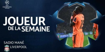 Officiel: Sadio Mané est élu joueur de la semaine en Champions League - wiwsport