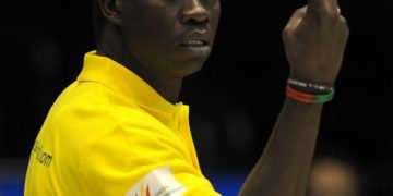 Senegal's coach Cheikh Sarr gestures during the World basketball championships group B match Croatia vs Senegal at the Palacio Municipal de Deportes in Sevilla on September 1, 2014.   AFP PHOTO/ CRISTINA QUICLER        (Photo credit should read CRISTINA QUICLER/AFP/Getty Images)