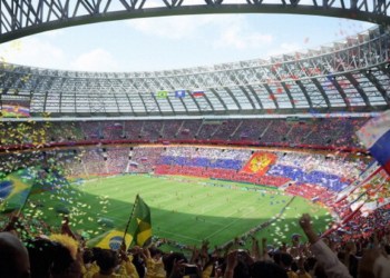 RUSSIA - UNDATED: In this handout artists impression provided by the Russia 2018 Organising Commitee, the Luzhniki Stadium in Moscow is shown as proposed and presented as part of the Russia 2018 World Cup bid, on September 29, 2011 in Russia. (Illustration  by Russia 2018 via Getty Images)
