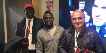 Sadio Mané avec le Président de la FSF, Augustin Senghor - wiwsport