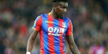 Crystal Palace's Pape N'Diaye Souare
during Carabao Cup 3rd Round match between Crystal Palace and Huddersfield Town at Selhurst Park Stadium, London,  England on 19 sEPT  2017. (Photo by Kieran Galvin/NurPhoto)
