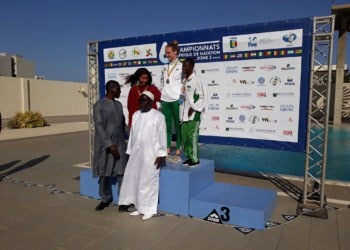 Championnats d'Afrique de Natation: Jeanne Boudbien gagne l'Or en 100m Nage libre! - wiwsport