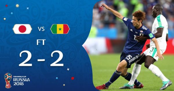 C'est terminé, le Sénégal et le Japon font match nul 2-2 - wiwsport C'est terminé, le Sénégal et le Japon font match nul 2-2 - wiwsport