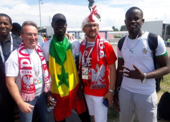 Ambiance aux abords du stade Spartak quelques heures avant le match Sénégal-Pologne  - wiwsport