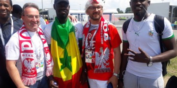 Ambiance aux abords du stade Spartak quelques heures avant le match Sénégal-Pologne  - wiwsport