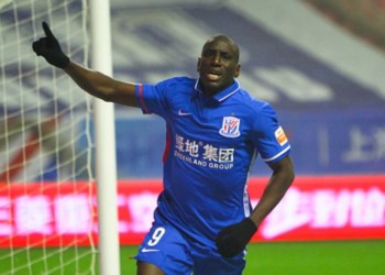Chine: Demba Ba buteur ( Shanghai 1-1 Tianjin Teda)
