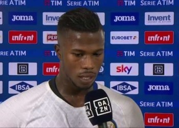 (Sampdoria 0-1 Inter Milan) Keita Baldé heureux après la victoire