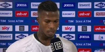 (Sampdoria 0-1 Inter Milan) Keita Baldé heureux après la victoire - wiwsport