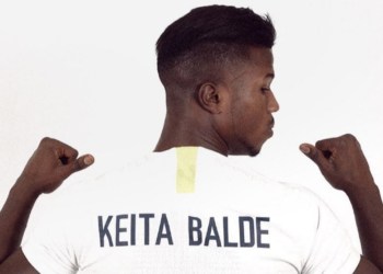 Zapping : Découvrez le 3e maillot d&rsquo;Inter Milan avec Keita Baldé