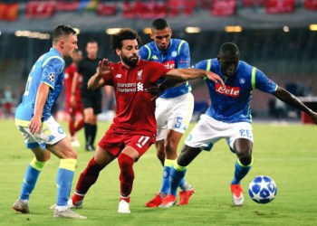 LDC – Kalidou Koulibaly fait tomber Sadio Mané (Naples 1-0 Liverpool)