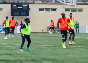 Malabo : Quand Aliou Cissé participe à une opposition  durant l&rsquo;entraînement des Lions