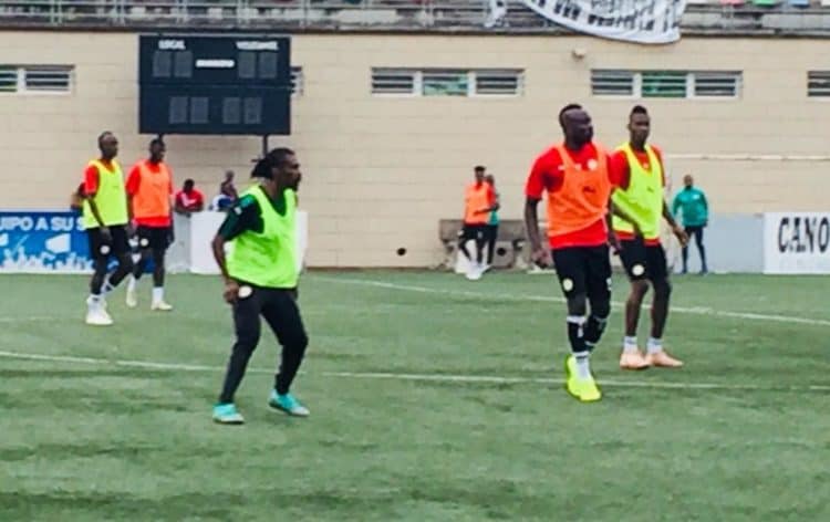 Malabo : Quand Aliou Cissé participe à une opposition durant l'entraînement des Lions - wiwsport