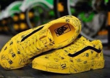 Vans Old Skool Homme All Yellow Black