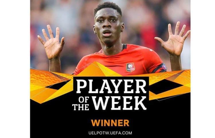 Europa League: Ismaila Sarr est désigné meilleur joueur de la semaine - wiwsport