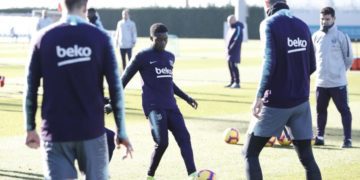 FC Barcelone : Regardez Moussa Wagué à l'entrainement avec l'équipe A - wiwsport
