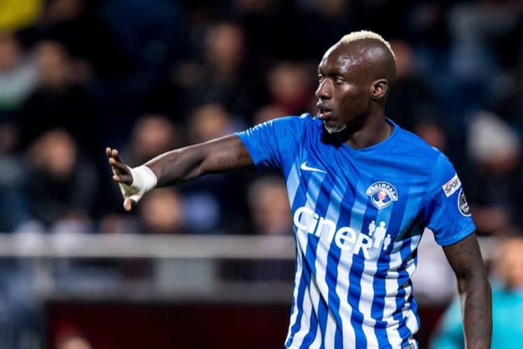 Mbaye Diagne of Kasimpasa AS during the Turkish Spor Toto Super Lig match between Kasimpasa AS and Antalyaspor AS at the Recep Tayyip Erdoganstadion on March 16, 2018 in Istanbul, Turkey(Photo by VI Images via Getty Images)