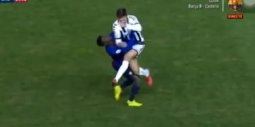 Vidéo - Le choc spectaculaire subi par Moussa Wague lors d'un match du Barça - wiwsport