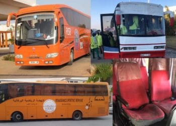 EXCLU-Coupe CAF: RS Berkane met à la disposition du Jaraaf un nouveau bus ! - wiwsport