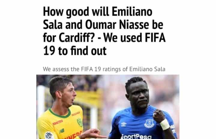 Le témoignage de Baye Oumar Niass à Emiliano Sala: "J'aurais aimé partager le terrain avec toi..." - wiwsport photo