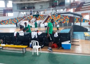 Tournoi Abidjan : Les lions se sont entrainés au Palais des Sports de Treichville cet aprés midi - wiwsport