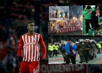 Le derby entre Panathinaïkos et l'Olympiakos de Pape Abou Cissé arrêté à la 69e suite à des violences - wiwsport