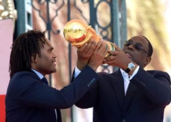 Throwback 12 Mars 2018 : Le trophée de la coupe du monde était au Sénégal !