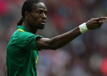 LONDON, ENGLAND - JULY 29:  Abdoulaye Ba of Senegal reacts during the Men's Football first round Group A Match between Senegal and Uruguay on Day 2 of the London 2012 Olympic Games at Wembley Stadium on July 29, 2012 in London, England.  (Photo by Julian Finney/Getty Images)