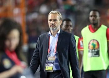 Sebastien Desabre, head coach of Uganda during the 2019 Africa Cup of Nations Finals Uganda and Egypt at Cairo International Stadium, Cairo, Egypt on 30 June 2019 ©Samuel Shivambu/BackpagePix