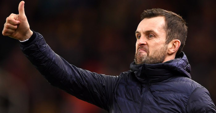 Nathan Jones, manager de Stoke City "Pape Alioune Ndiaye a été exceptionnel" - wiwsport STOKE ON TRENT, ENGLAND - JANUARY 15: Nathan Jones, Manager of Stoke City signals during the FA Cup Third Round Replay match between Stoke City and Shrewsbury Town at Bet365 Stadium on January 15, 2019 in Stoke on Trent, United Kingdom. (Photo by Gareth Copley/Getty Images)