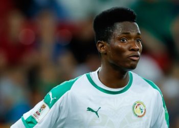 LODZ, POLAND - JUNE 03: Moussa Ndiaye of Senegal looks on during the 2019 FIFA U-20 World Cup Round of 16 match between Senegal and Nigeria at Lodz Stadium on June 03, 2019 in Lodz, Poland. (Photo by TF-Images/Getty Images)