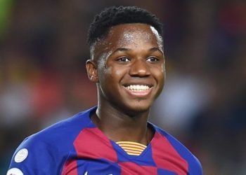 Ansu Fati of FC Barcelona (Photo by pressinphoto/Sipa USA)