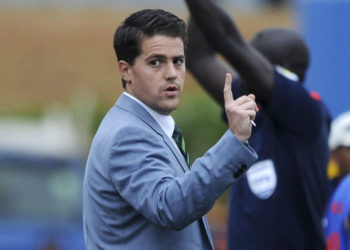 Johnny Mckinstry coach of Sierra Leone during the African Cup of Nations Qualifiers match between Swaziland and Sierra Leone in Somhlolo Stadium,  Mbabane on the 18 May 2014
©Muzi Ntombela/BackpagePix