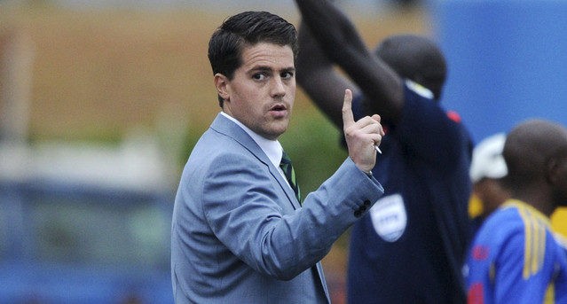 Johnny Mckinstry coach of Sierra Leone during the African Cup of Nations Qualifiers match between Swaziland and Sierra Leone in Somhlolo Stadium,  Mbabane on the 18 May 2014
©Muzi Ntombela/BackpagePix