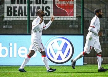 Yannick GOMIS of Guingamp during the Ligue 2 match between Chambly and Guingamp on November 1, 2019 in Chambly, France. (Photo by Matthieu Mirville/Icon Sport via Getty Images)