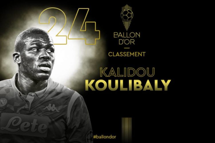 Ballon d'Or 2019 : Kalidou Koulibaly termine 24e devant Benzema, Wijnaldum... - wiwsport