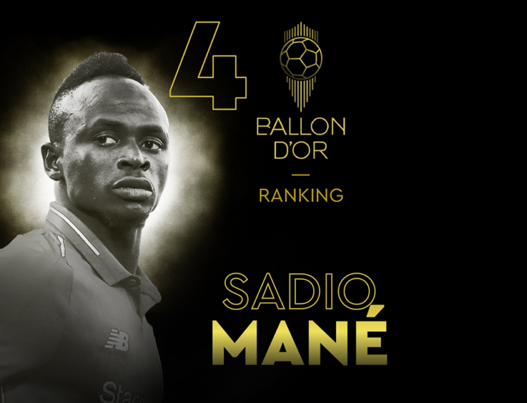 Ballon d'Or 2019 : Sadio Mané quatrième meilleur joueur au monde - wiwsport