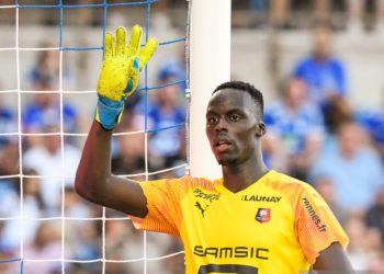 Edouard Mendy of Rennes during the Ligue 1 match between Strasbourg and Rennes on August 25, 2019 in Strasbourg, France. (Photo by Sebastien Bozon/Icon Sport via Getty Images)