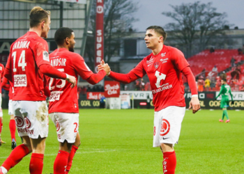 Nice - Brest : Samuel Grandsir buteur - wiwsport