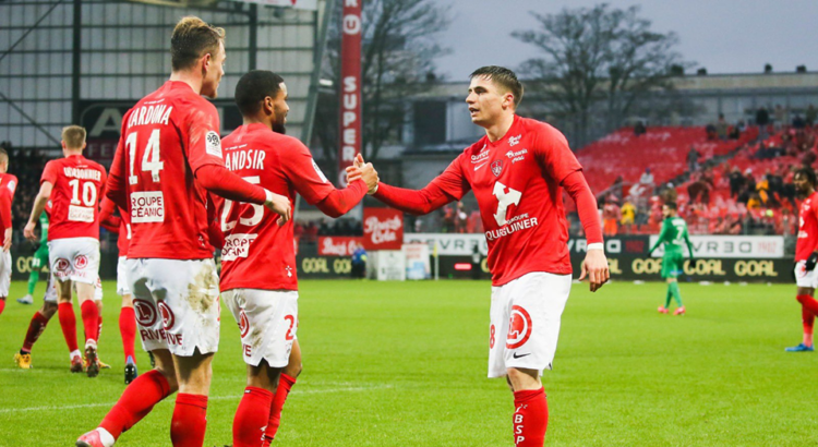 Nice - Brest : Samuel Grandsir buteur - wiwsport