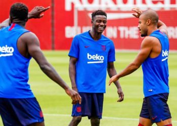 Fin de la saison avec Nice, Moussa Wague pourrait retourner au FC Barcelone - wiwsport