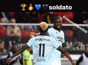 (Images) Club Bruges champion de Belgique: La joie Mbaye Diagne et Krépin Diatta - wiwsport