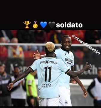 (Images) Club Bruges champion de Belgique: La joie Mbaye Diagne et Krépin Diatta - wiwsport (Images) Club Bruges champion de Belgique: La joie Mbaye Diagne et Krépin Diatta - wiwsport